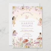 フェアリーガーデンバースデーパーティー 招待状 (正面)