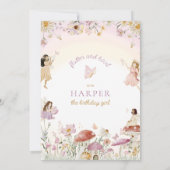 フェアリーガーデンバースデーパーティー 招待状 (裏面)