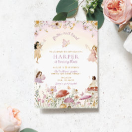 フェアリーガーデンバースデーパーティー 招待状