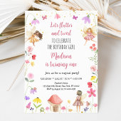 フェアリーガーデンフラッター&トゥウィル誕生日 招待状