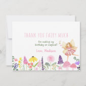 フェアリーガーデンフローラ誕生日サンキュー サンキューカード (正面)
