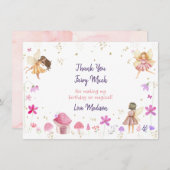 フェアリーガーデンフローラ誕生日 サンキューカード (正面/裏面)