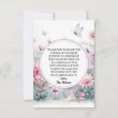 フェアリーガーデンベビーシャワー サンキューカード (正面)