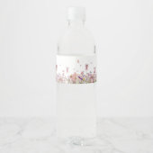 フェアリーガーデンベビーシャワー ペットボトルラベル (裏面)