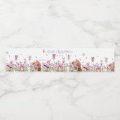 フェアリーガーデンベビーシャワー ペットボトルラベル (シングルラベル)