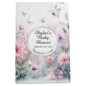 フェアリーガーデンベビーシャワー ミディアムペーパーバッグ (正面)