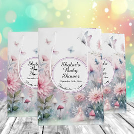 フェアリーガーデンベビーシャワー ミディアムペーパーバッグ