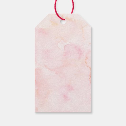 フェアリーガーデンボホーワイルドフラワー誕生日 ギフトタグ (裏面)