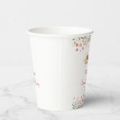 フェアリーガーデンボホーワイルドフラワー誕生日 紙コップ (右)