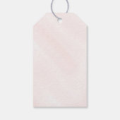 フェアリーガーデンラベル誕生日またはベビーシャワー ギフトタグ (裏面)