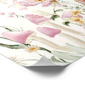 フェアリーガーデン誕生日ウェルカム ポスター (角)