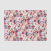フェアリーガーデン誕生日ウォーターカラーフローラフェアリーコア 薄葉紙 (正面)