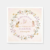 フェアリーガーデン誕生日 スタンダードカクテルナプキン (正面)