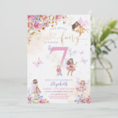 フェアリーガーデン誕生日 招待状 (スタンド正面)