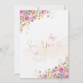 フェアリーガーデン誕生日 招待状 (裏面)