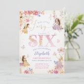 フェアリーガーデン誕生日 招待状 (スタンド正面)