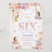 フェアリーガーデン誕生日 招待状 (正面/裏面)