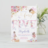 フェアリーガーデン誕生日 招待状 (スタンド正面)