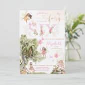 フェアリーガーデン誕生日 招待状 (スタンド正面)