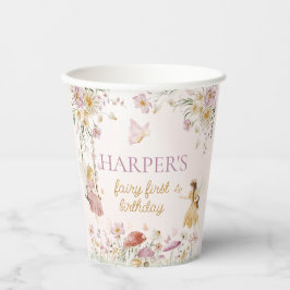 フェアリーガーデン誕生日 紙コップ