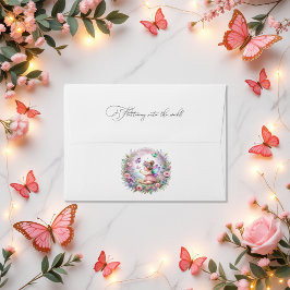 フェアリーガーデン&バタフライフラッタラブベビーシャワー 封筒