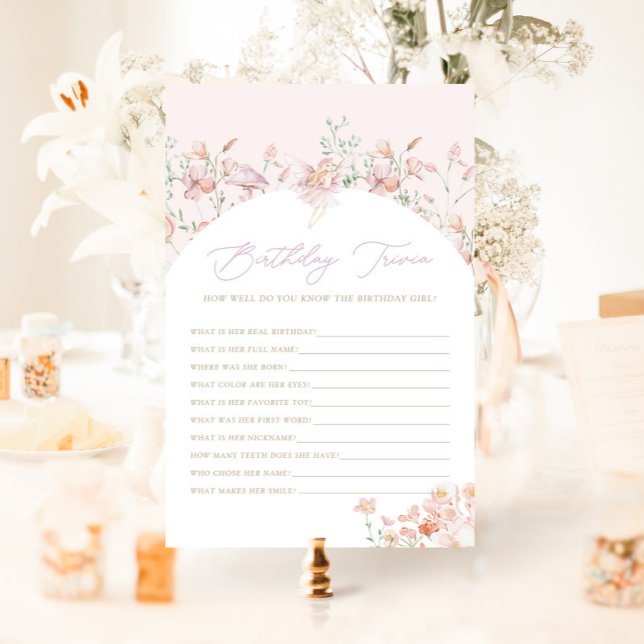 フェアリーガールズピンク誕生日トリビアゲーム (クリエイターアップロード済み)