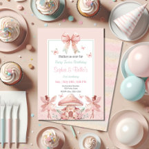 フェアリーガールズマッシュルームハウスリボンツインズ誕生日