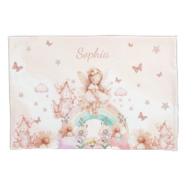 フェアリーガールズ魔法ティーポット誕生日グリーティングカード 枕カバー