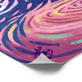 フェアリーガールバイザレイクイラストレーション ポスター (角)