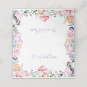 フェアリーガールバースデーパーティー座席表 プレイスカード (外部開封)