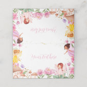 フェアリーガールバースデーパーティー座席表 プレイスカード (外部開封)