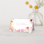 フェアリーガールバースデーパーティー座席表 プレイスカード (正面)