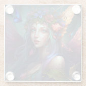 フェアリーガールファンタジーアートガラスコースター ガラスコースター (裏面)