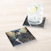 フェアリーガールファンタジーアート ガラスコースター (アングル)