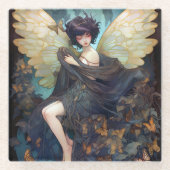 フェアリーガールファンタジーアート ガラスコースター (正面)