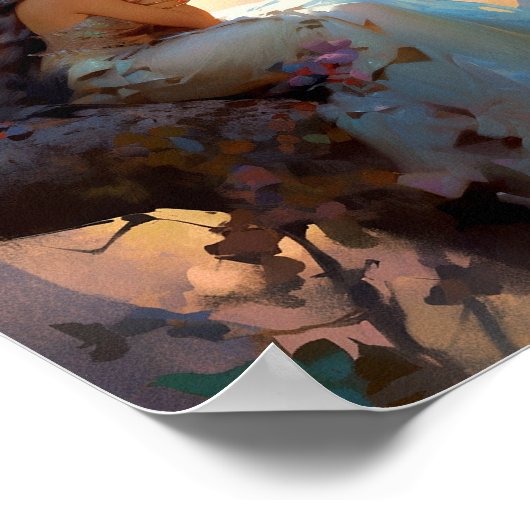 フェアリーガールファンタジーアート ポスター (角)