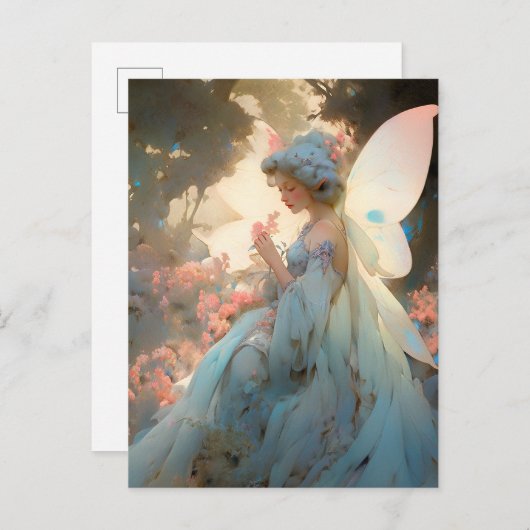 フェアリーガールファンタジーアート ポストカード (正面/裏面)