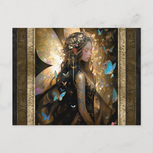 フェアリーガールファンタジーアート ポストカード (正面)