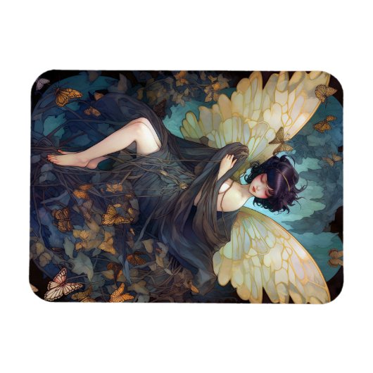 フェアリーガールファンタジーアート マグネット (横)