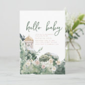 フェアリーキャッスルファンタジーベビーシャワー招待状 招待状 (スタンド正面)