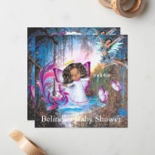 フェアリーキングダムフォレストのドリームランドファンタジー ノートカード (正面/裏面インサイチュ)