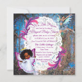 フェアリーキングダムフォレストのドリームランドファンタジー ノートカード (裏面)