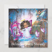 フェアリーキングダムフォレストのドリームランドファンタジー ノートカード (正面)