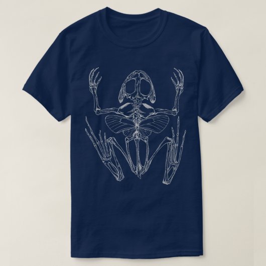 フェアリーグランジコアカエルのスケルトン蝶の勝利 Tシャツ (デザイン正面)