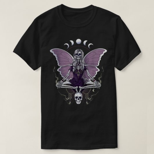 フェアリーグランジコアティティックゴシックSkeleton B Tシャツ (デザイン正面)