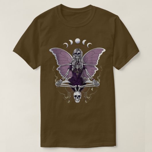 フェアリーグランジコアティティックゴシックSkeleton B Tシャツ (デザイン正面)