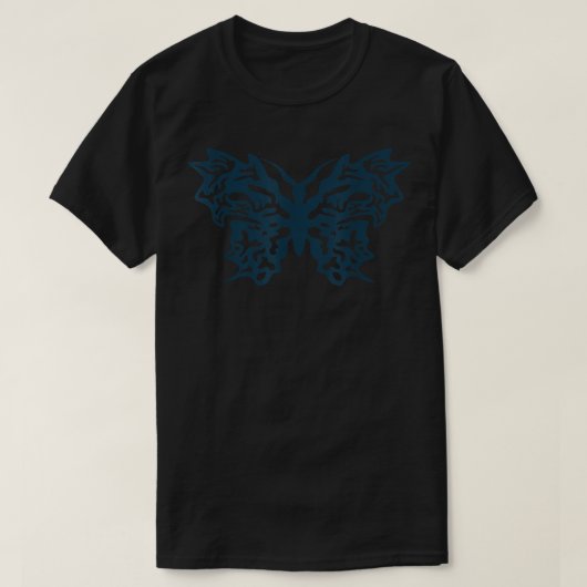フェアリーグランジコア美学ゴシック蝶 Tシャツ (デザイン正面)
