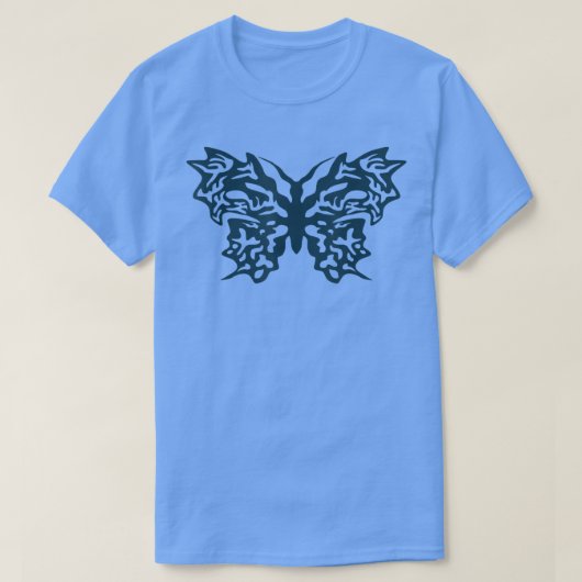 フェアリーグランジコア美学ゴシック蝶 Tシャツ (デザイン正面)