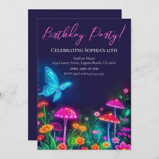 フェアリーコアガーデン 招待状 (正面/裏面)