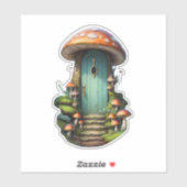 フェアリーコアマッシュルームフェアリーハウス シール (シート)